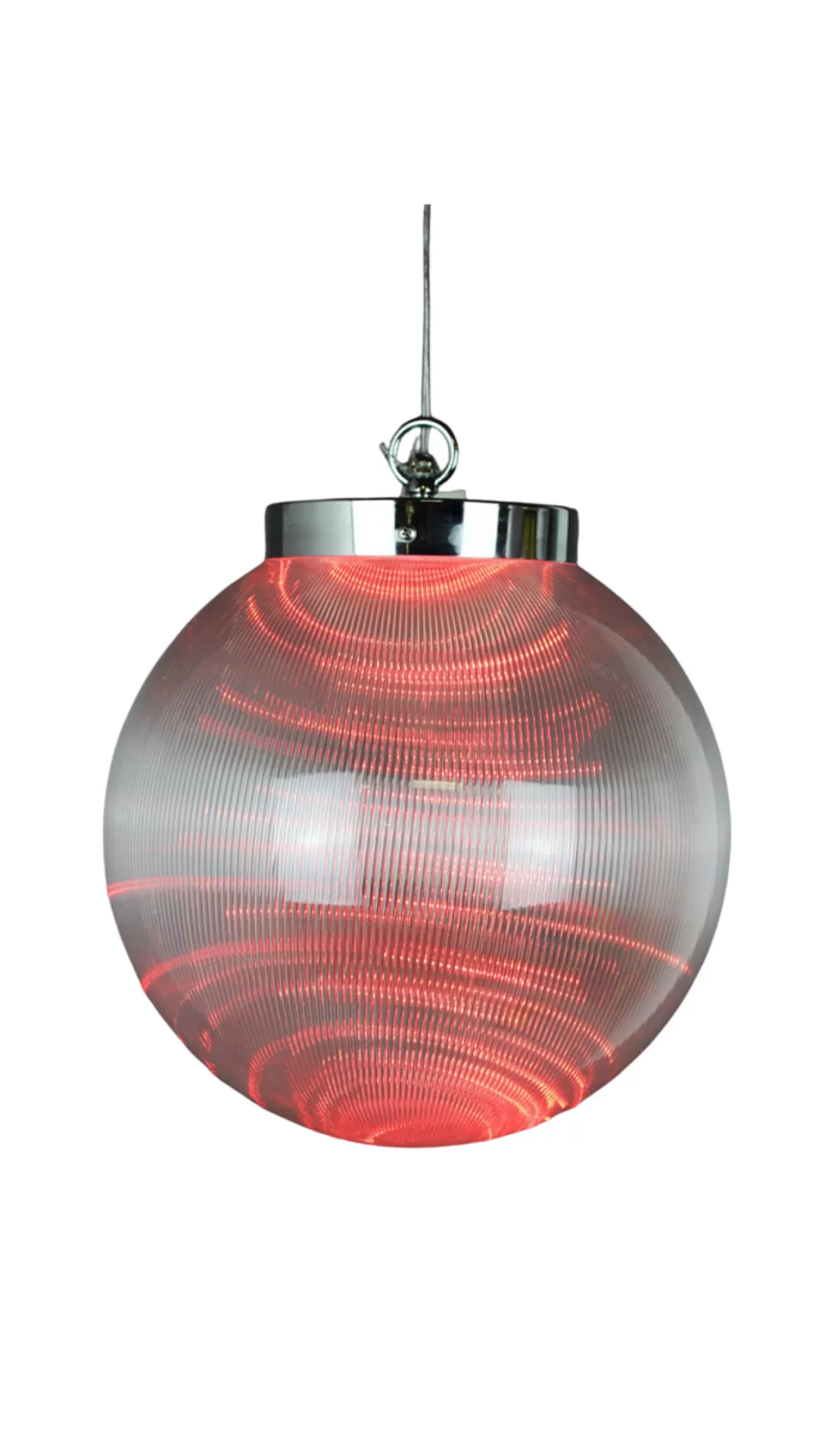 Decorator's Warehouse 10" Borealis Ball Lighted LED - Red