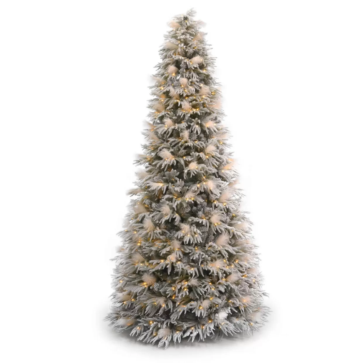 Decorator's Warehouse 10' Pine And Pampas Artificial Christmas Tree With 800 Warm White LED Lights