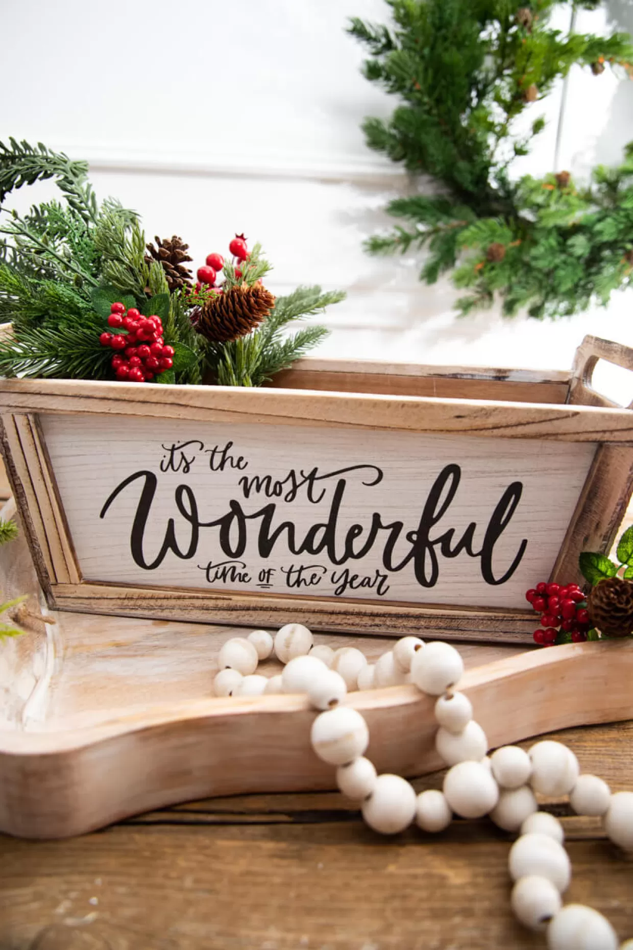Decorator's Warehouse 16” Planter - It’s The Most Wonderful Time Of The Year