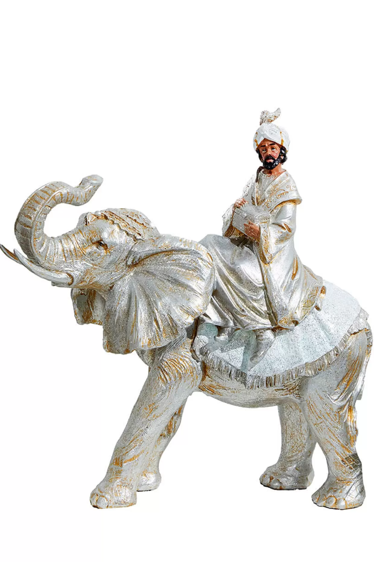 Decorator's Warehouse 16" Resin Renaissance Three Kings With Animals - Set Of 3