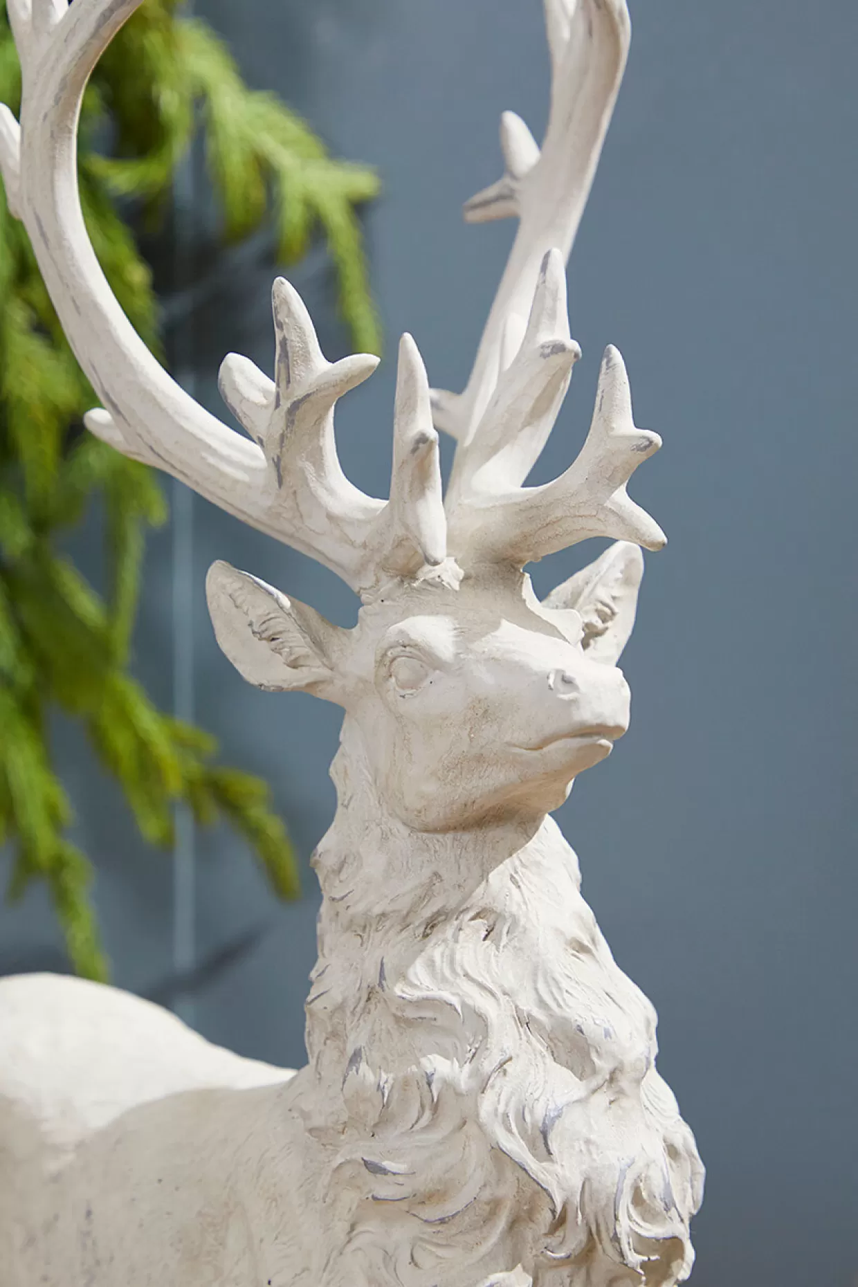 Decorator's Warehouse 20.5" Resin Standing Whitewash Reindeer