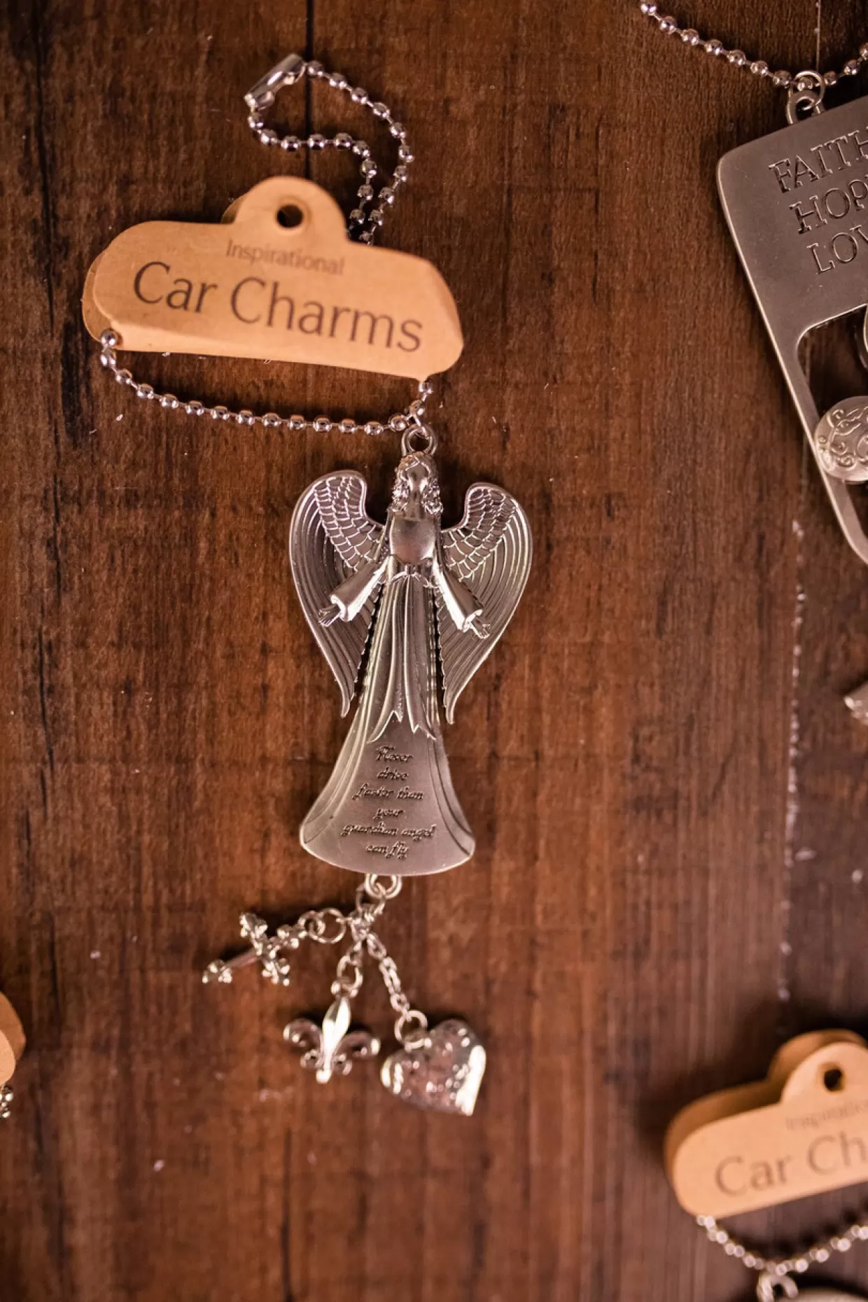 Decorator's Warehouse 4” Metal Inspirational Car Charms