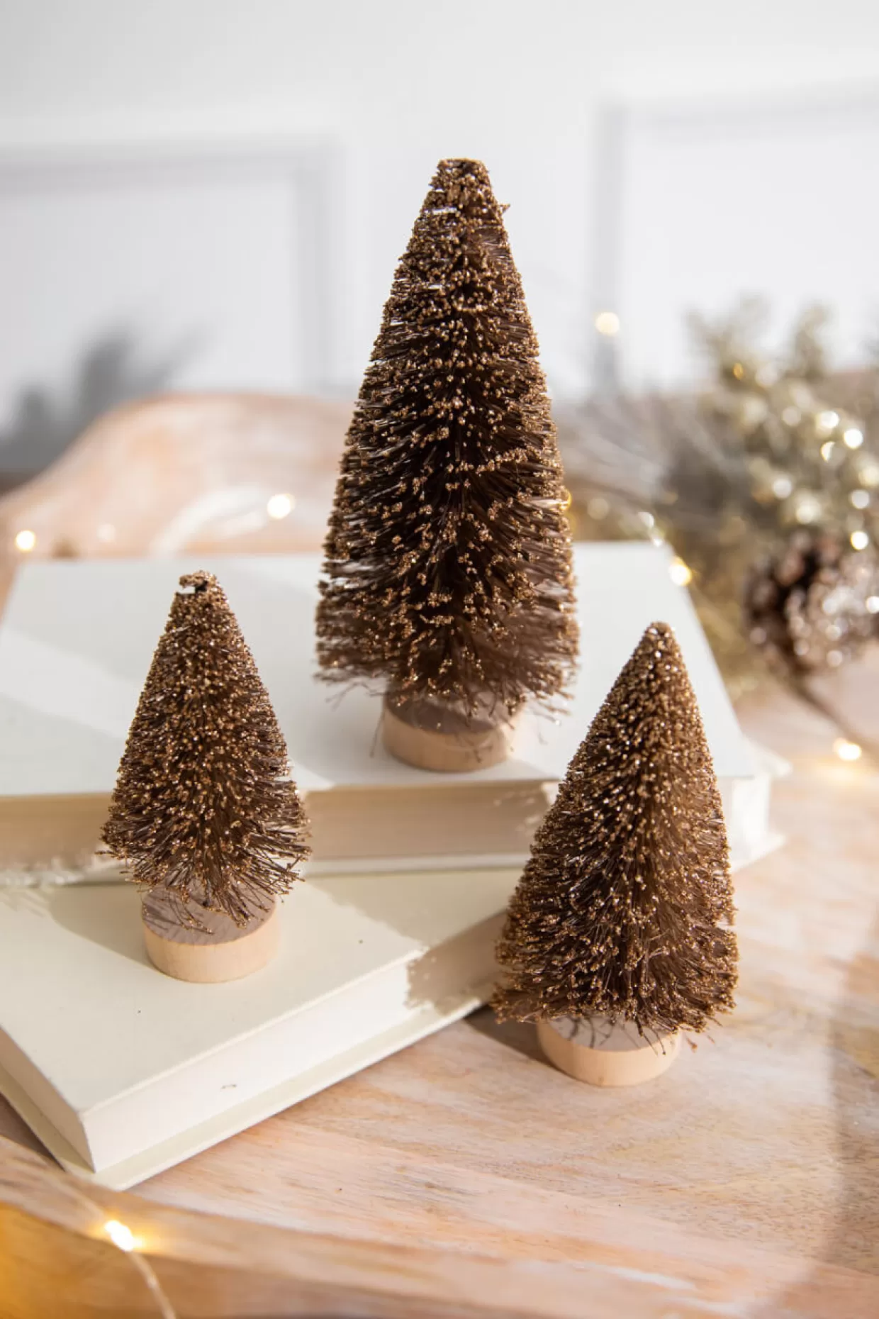 Decorator's Warehouse 5” Champagne Bottle Brush Tree