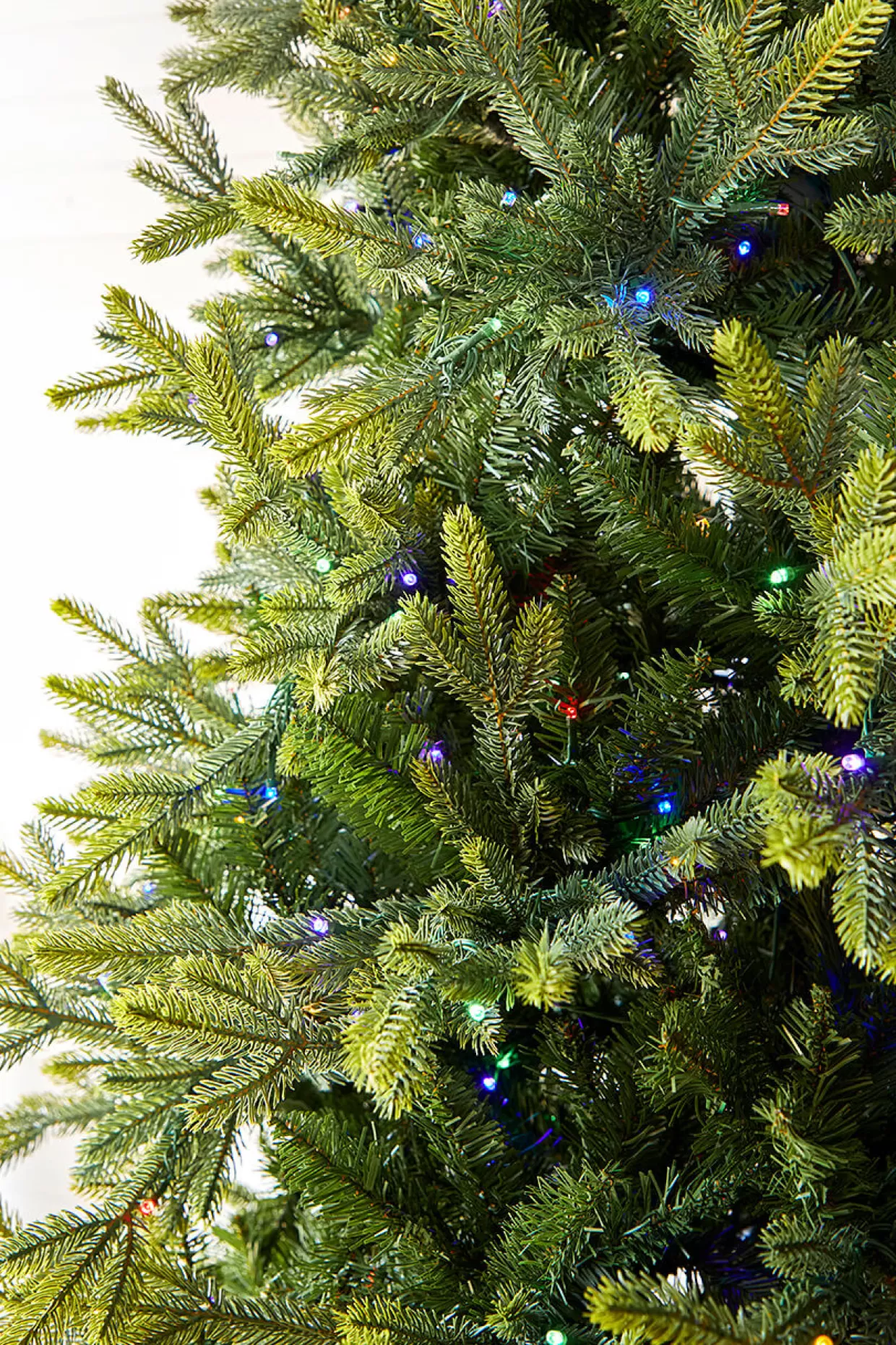 Decorator's Warehouse 9' Slim Trinity Pine Artificial Christmas Tree With 1150 Color-Changing Lights