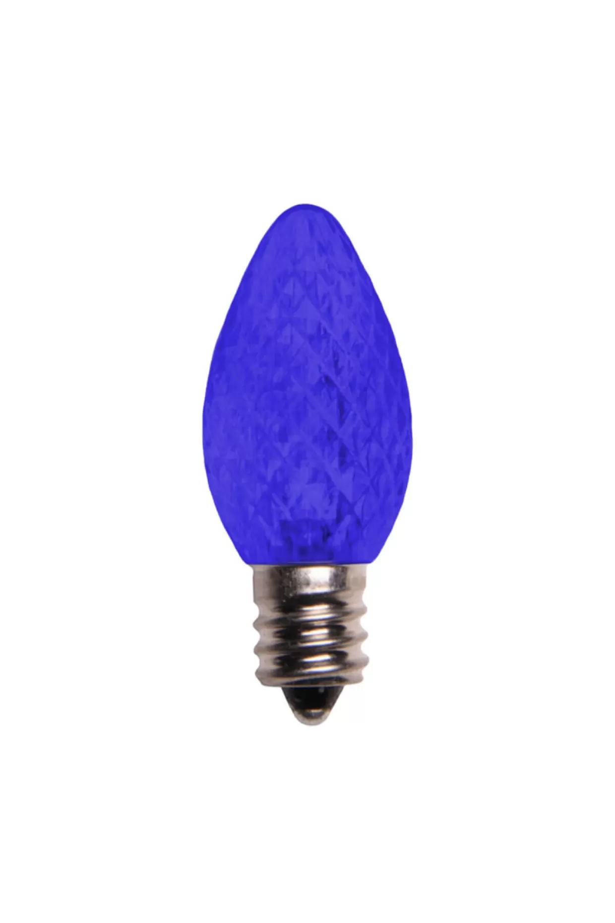 Decorator's Warehouse C7 Platinum Elite LED SMD Bulbs (25 Bulbs/bag) - Faceted, Blue