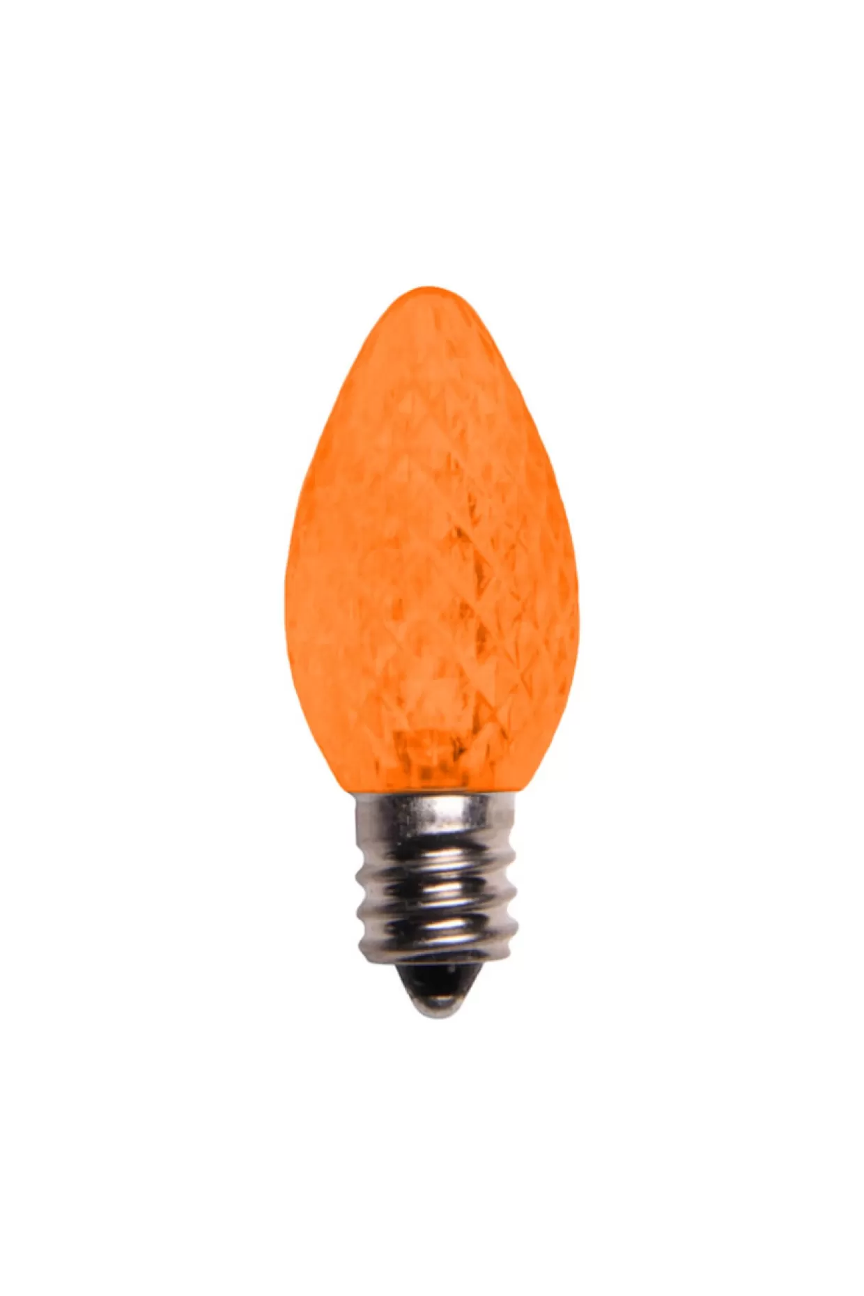 Decorator's Warehouse C7 Platinum Elite LED SMD Bulbs (25 Bulbs/bag) - Faceted, Orange