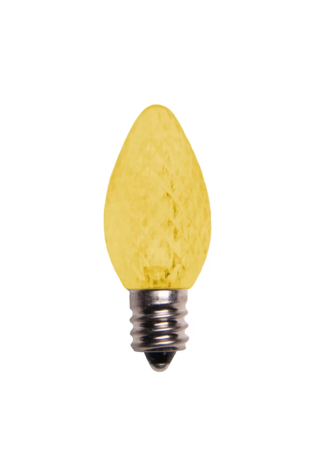 Decorator's Warehouse C7 Platinum Elite LED SMD Bulbs (25 Bulbs/bag) - Faceted, Yellow