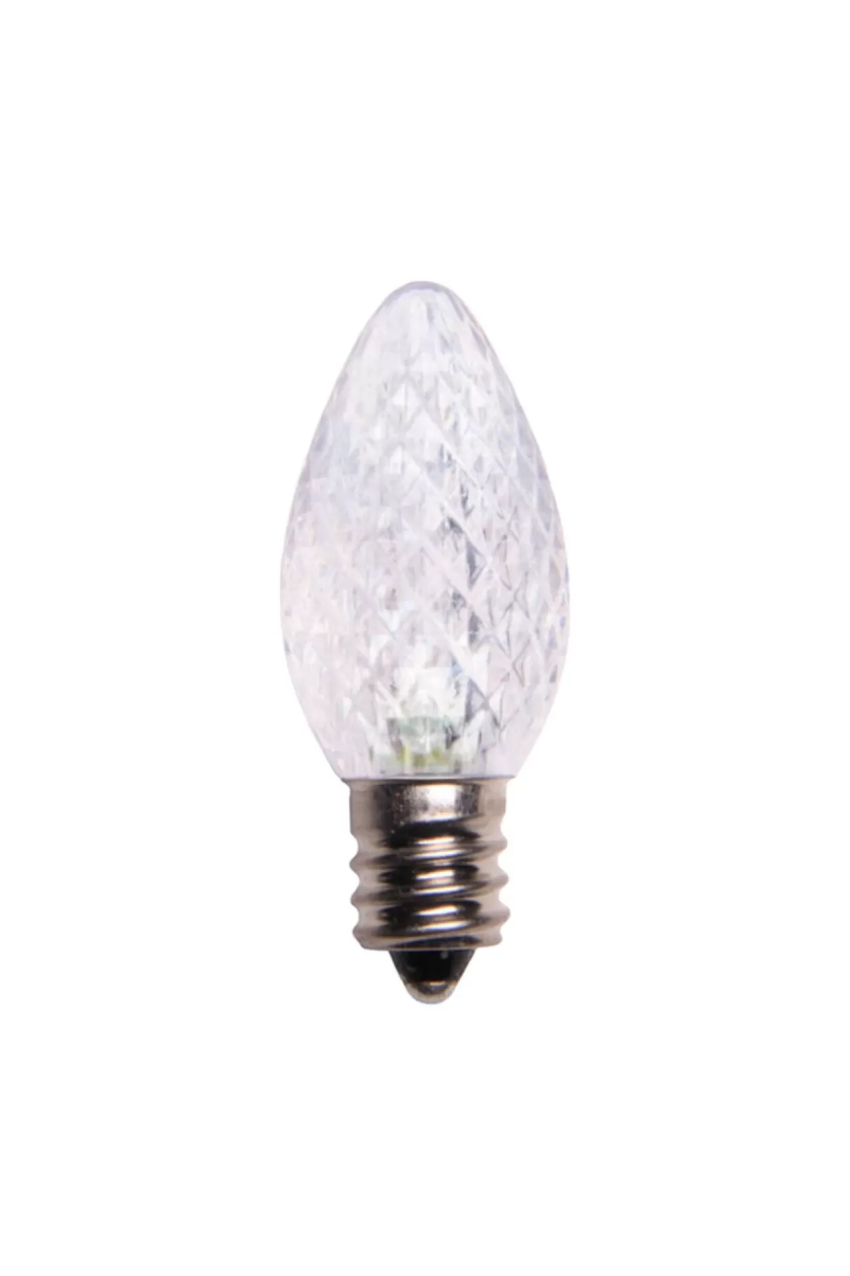 Decorator's Warehouse C7 Wonderful LED SMD Bulbs (25 Bulbs/bag) - Faceted, Cool White