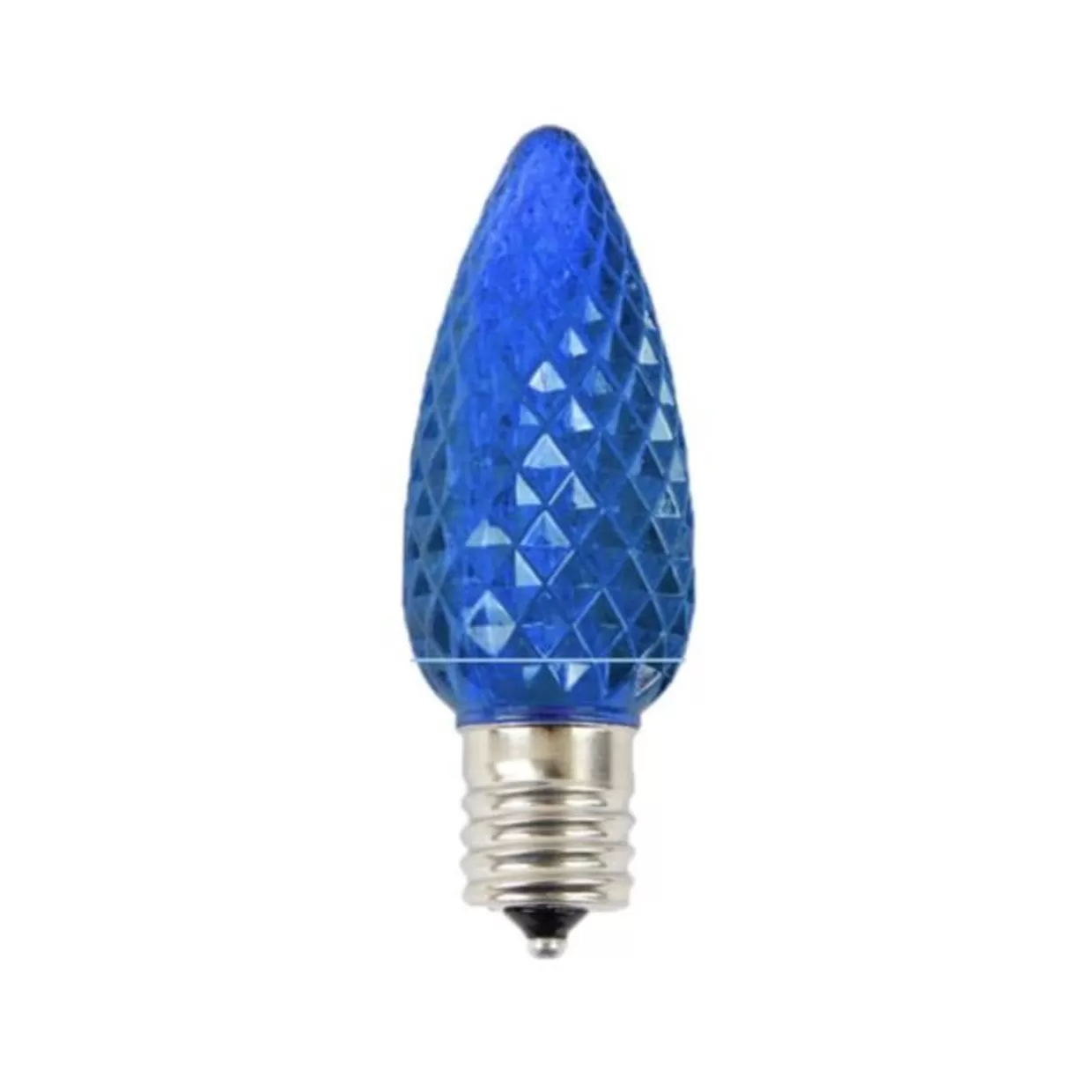Decorator's Warehouse C9 Platinum Elite LED SMD Bulb (25 Bulbs/bag) - Faceted, Blue