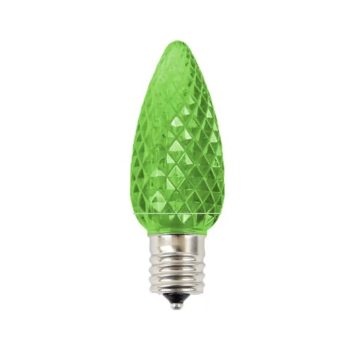 Decorator's Warehouse C9 Platinum Elite LED SMD Bulb (25 Bulbs/bag) - Faceted, Green