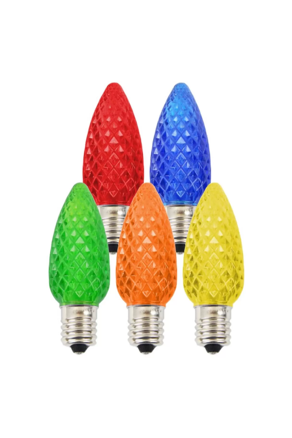 Decorator's Warehouse C9 Platinum Elite LED SMD Bulb (25 Bulbs/bag) - Faceted, Multi