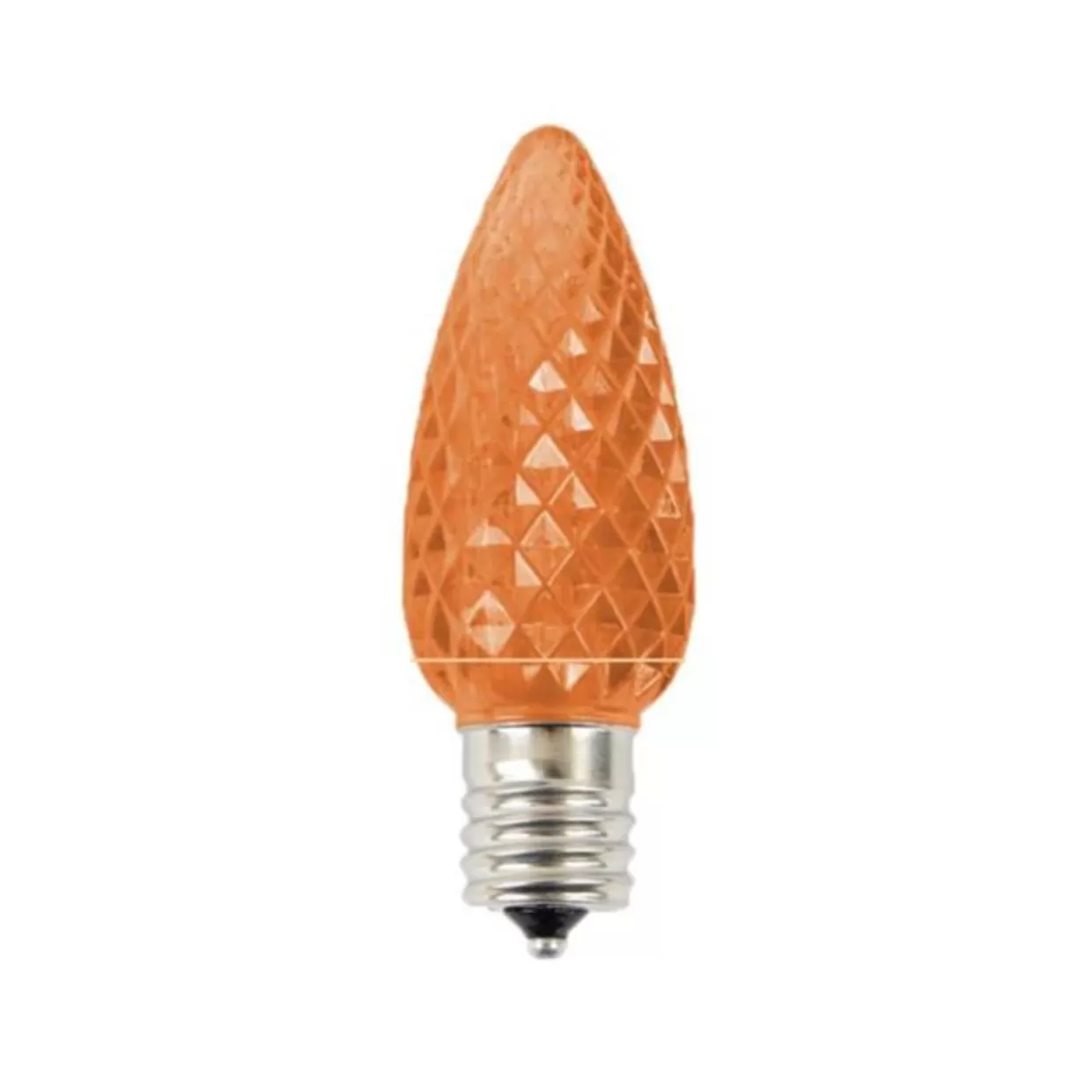 Decorator's Warehouse C9 Platinum Elite LED SMD Bulb (25 Bulbs/bag) - Faceted, Orange