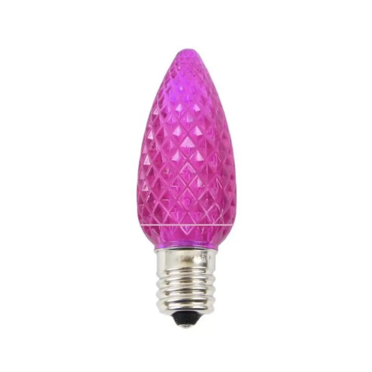 Decorator's Warehouse C9 Platinum Elite LED SMD Bulb (25 Bulbs/bag) - Faceted, Pink