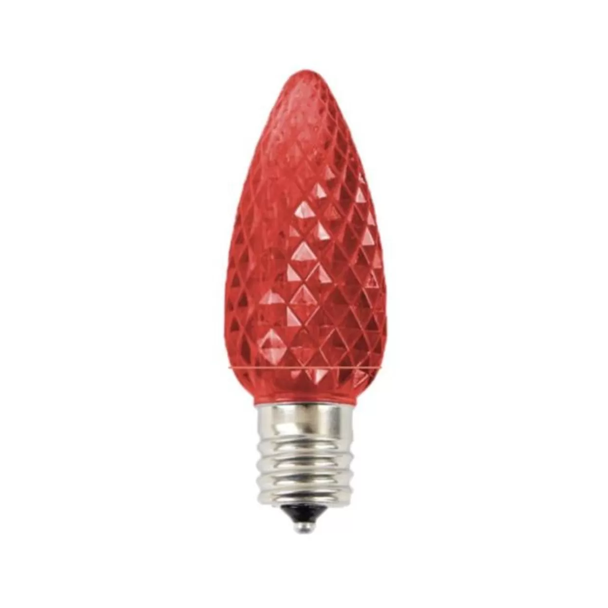 Decorator's Warehouse C9 Platinum Elite LED SMD Bulb (25 Bulbs/bag) - Faceted, Red
