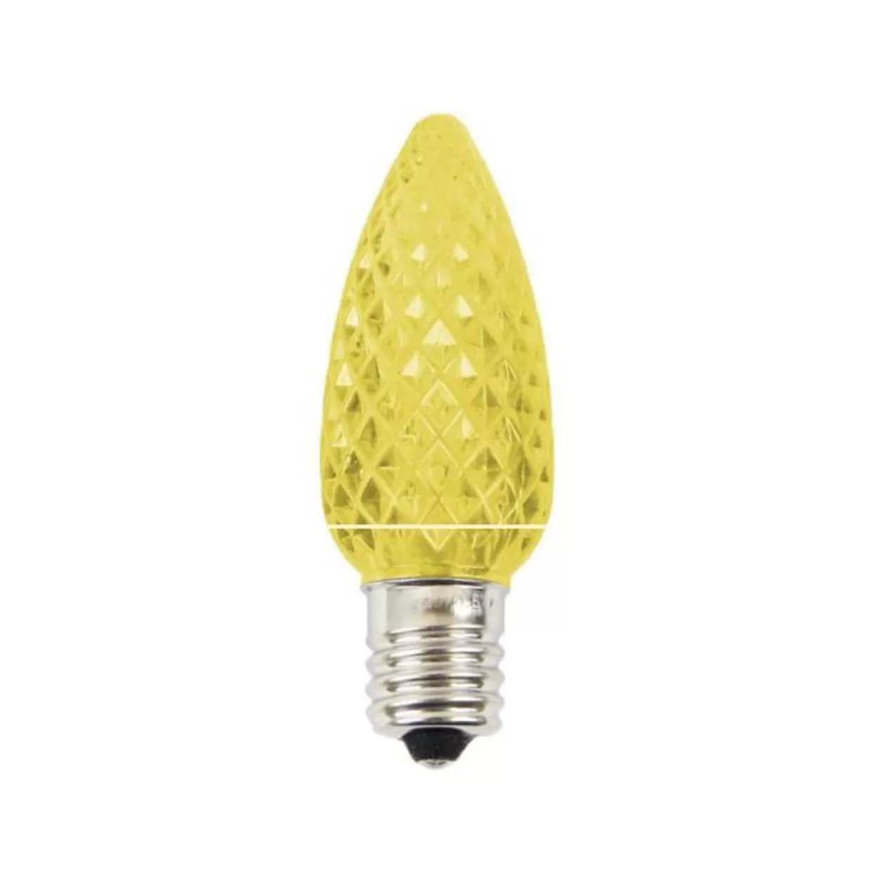 Decorator's Warehouse C9 Platinum Elite LED SMD Bulb (25 Bulbs/bag) - Faceted, Yellow