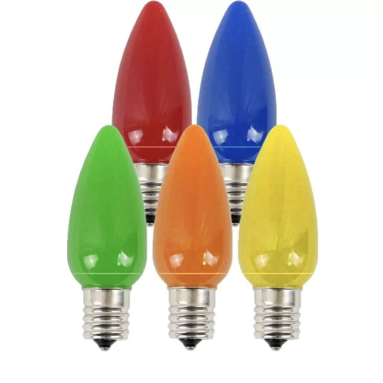 Decorator's Warehouse C9 Platinum Elite LED SMD Bulb (25 Bulbs/bag) - Frosted, Multi