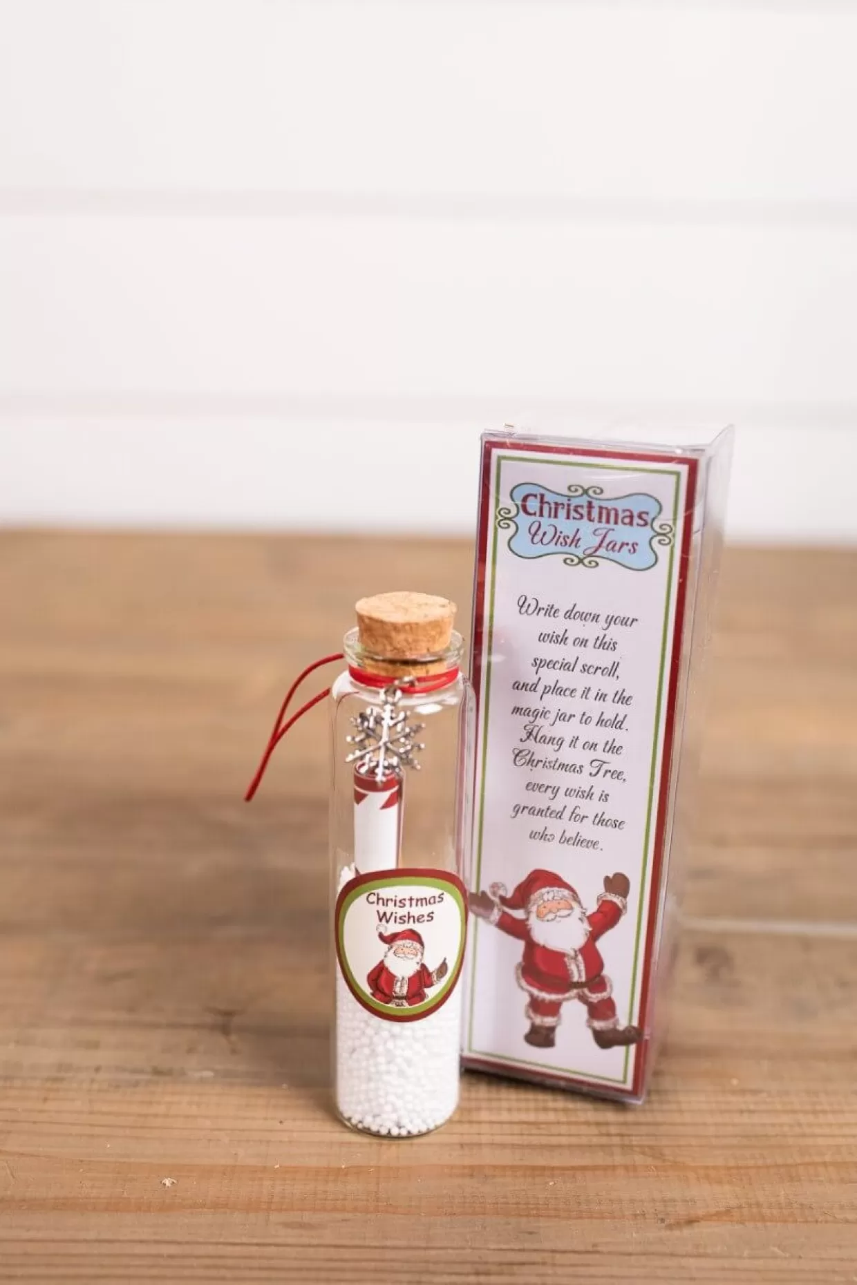 Decorator's Warehouse Glass Christmas Wish Jars