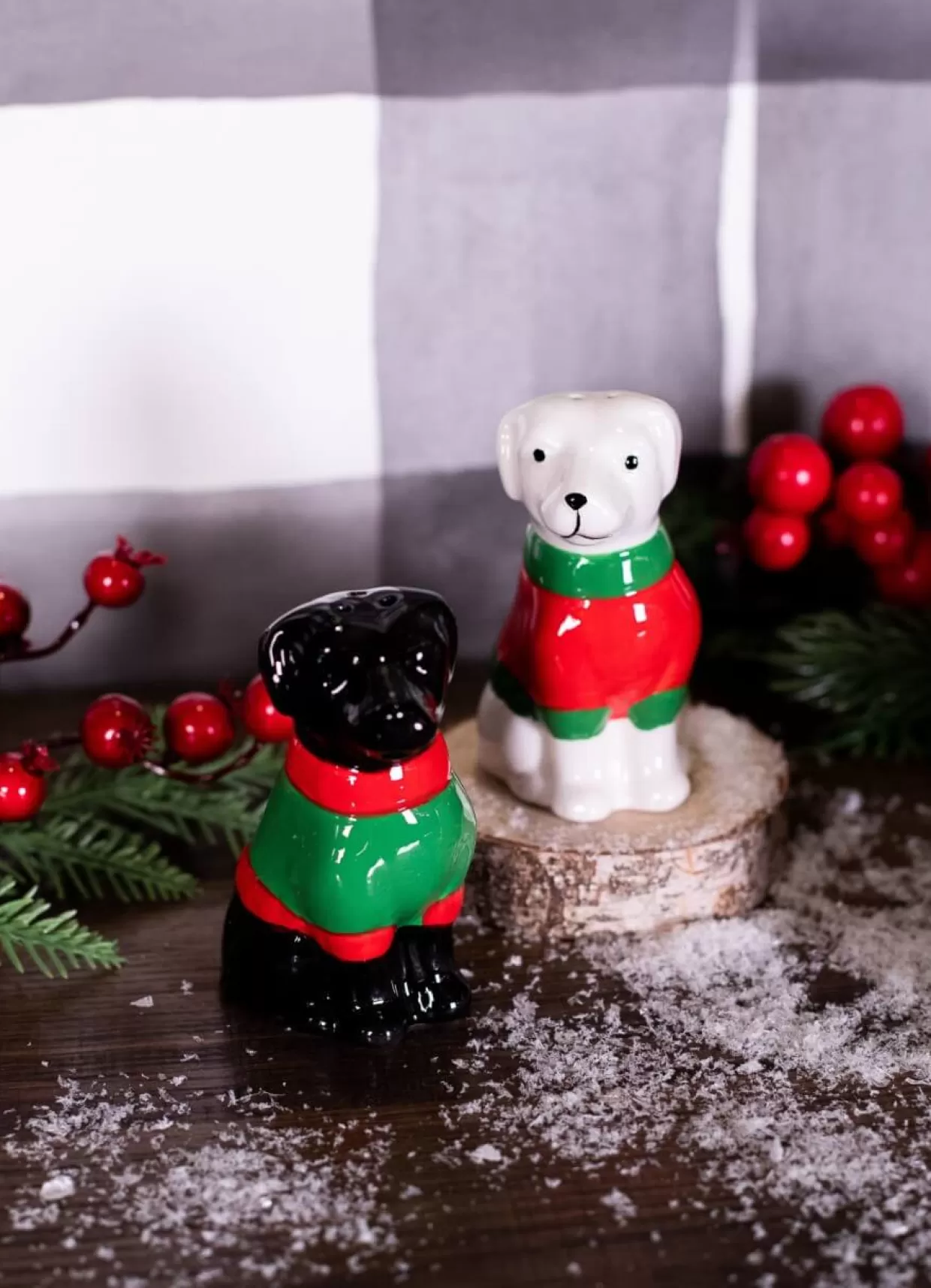 Decorator's Warehouse Sweater Lab Pup Salt And Pepper Shakers - Set Of 2