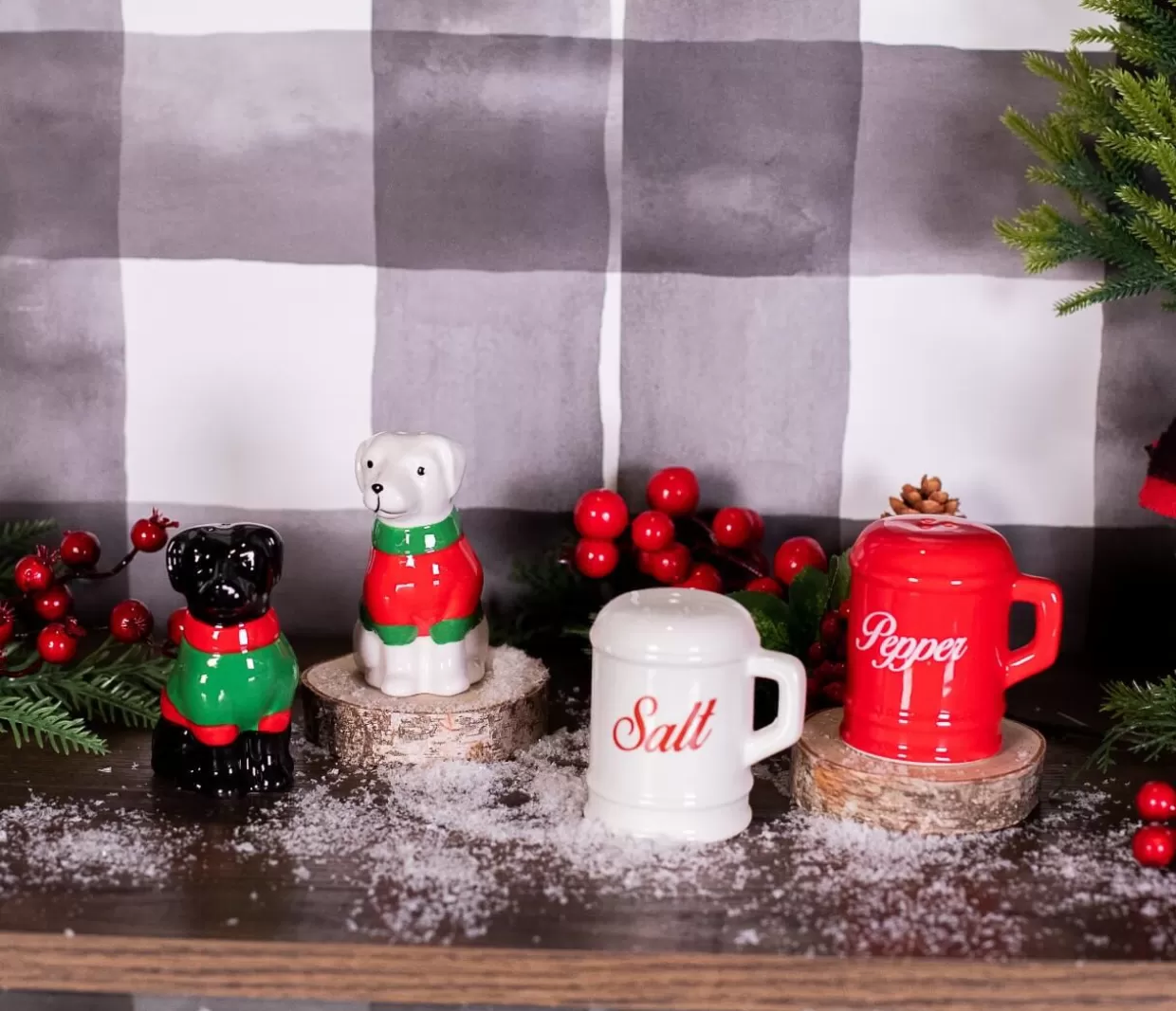 Decorator's Warehouse Sweater Lab Pup Salt And Pepper Shakers - Set Of 2